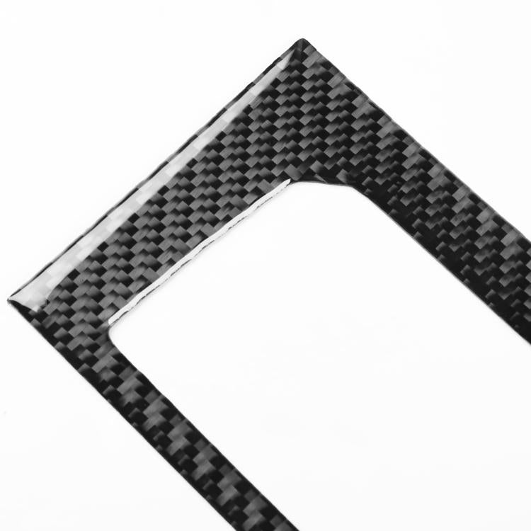 Carbon fiber corner trim sticker piece for AC control bezel