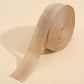 Iron-on pant leg tape stickers, warm beige roll with dotted lattice stripe pattern