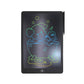 Black 16-inch kids LCD writing board with outlined cartoon on dark screen