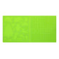 Green double-sided silicone 3D drawing template mat with icons on one side, grid on other