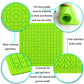 Green silicone 3D drawing template mat close-up with raised grid and grooved channels