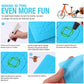 Blue silicone 3D pen template mat with embossed paths and grooves