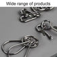 Close-up of shiny interlocking metal puzzle links for a nine-piece challenge