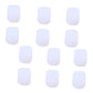 White silicone child earplugs, 12-pack, small cube-shaped tips