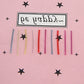 Plastic ear stud insertion sticks set, red and clear long pins with small head ends