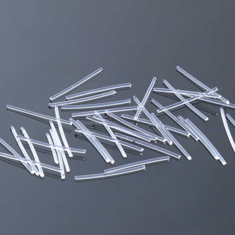 Plastic ear stud insertion sticks set, clear long pins with small head ends