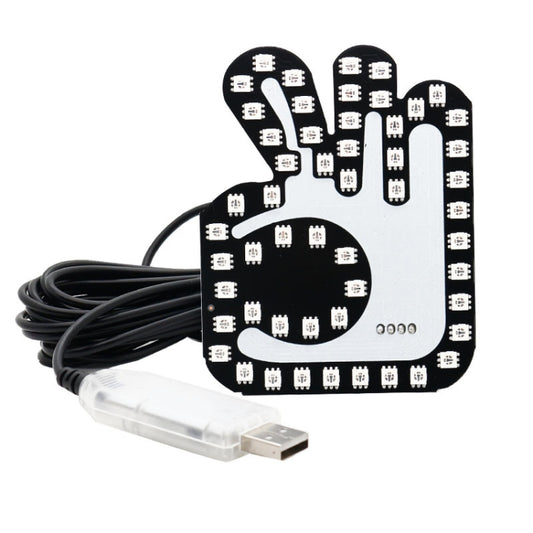 Car Interactive Finger Light Multi-function Warning Anti-rear Collision Light, Thumbs Up, Scissor Hand, OK