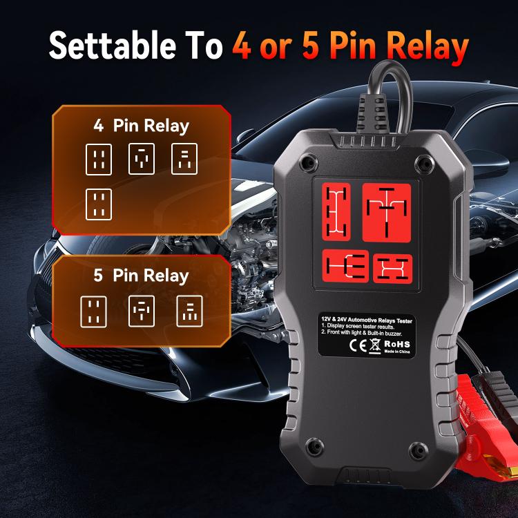 KONNWEI 2 In 1 Car Relay Tester Battery Tester, KW371