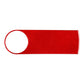 Carbon-fiber spare tire decoration sticker, red with round cutout opening