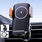 Black car air-vent wireless charger phone holder with adjustable cradle stand
