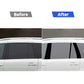 B-pillar decorative sticker set applied on car doors and windows