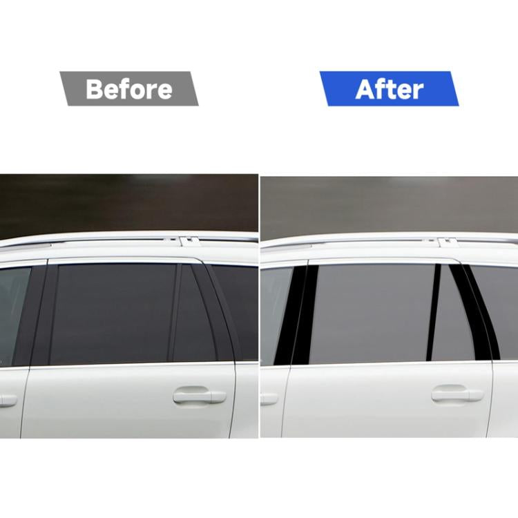 B-pillar decorative sticker set applied on car doors and windows