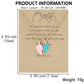 Two-heart friendship pendant necklace with pink and blue enamel lock halves