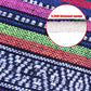 Colorful woven seat belt shoulder cover with thickened sponge padding close-up