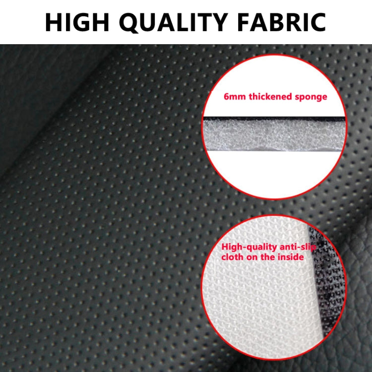 Seat belt shoulder pad fabric close-up with thick padding and anti-slip inner