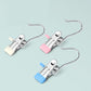 5pcs /Pack Stainless Steel Flat Clip With Hook Anti-Scratch Catch Laundry Drying Holder