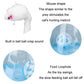 Cat self-feeding tumbler toy diagram: white mouse shape, bell ball sound, food loophole