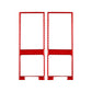2-piece air vent trim stickers, red carbon-fiber pattern, two side pieces