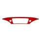 Red carbon-fiber dashboard instrument panel sticker with display cutout