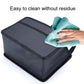 Car hanging storage box, wipe-clean foldable design, black fabric