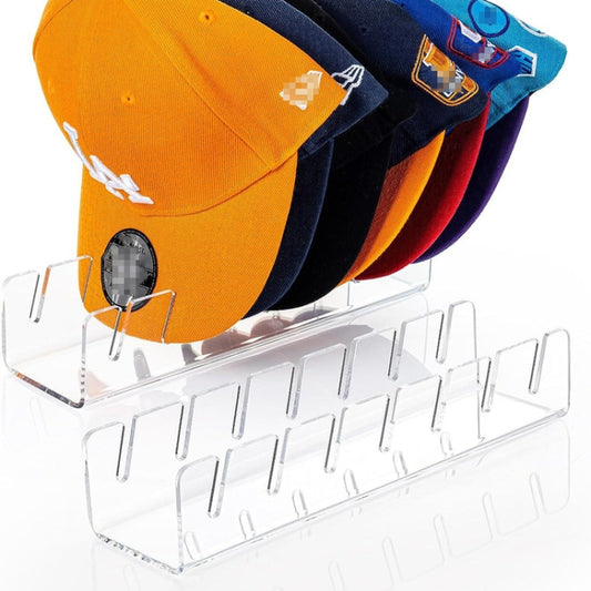Acrylic Baseball Cap Holder Can Store 7 Baseball Caps, Transparent, Black