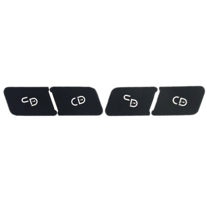 Door switch button repair stickers, black with CD icons