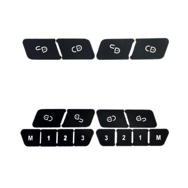 Door switch button repair stickers with CD icons and memory keys M 1 2 3