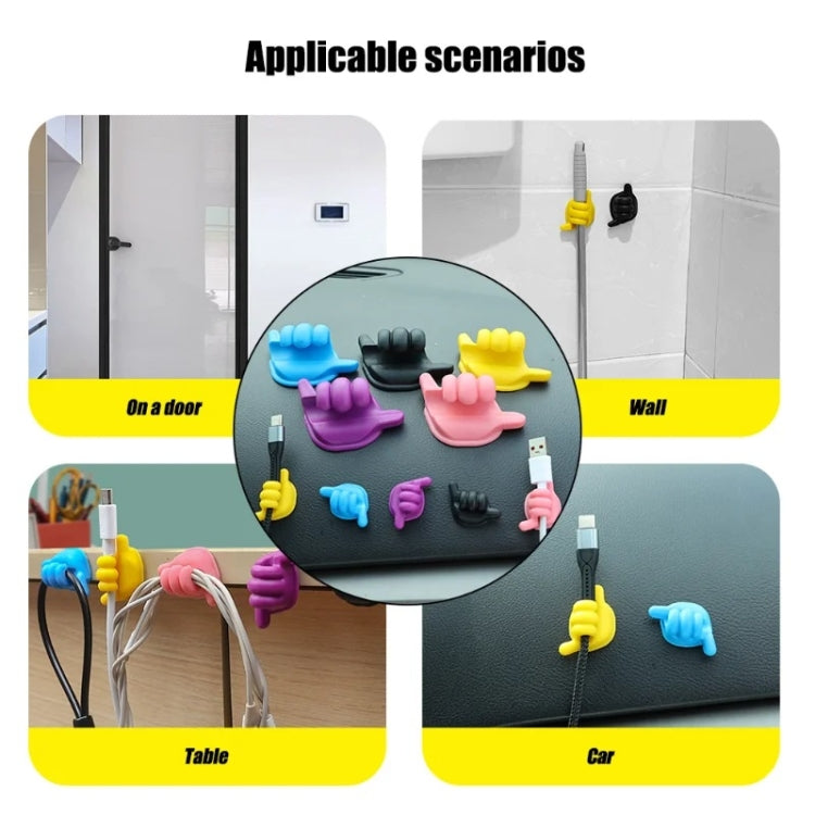 Car Front Storage Hook Desk Organization, Random Color Delivery, 10pcs Small, 5pcs Large