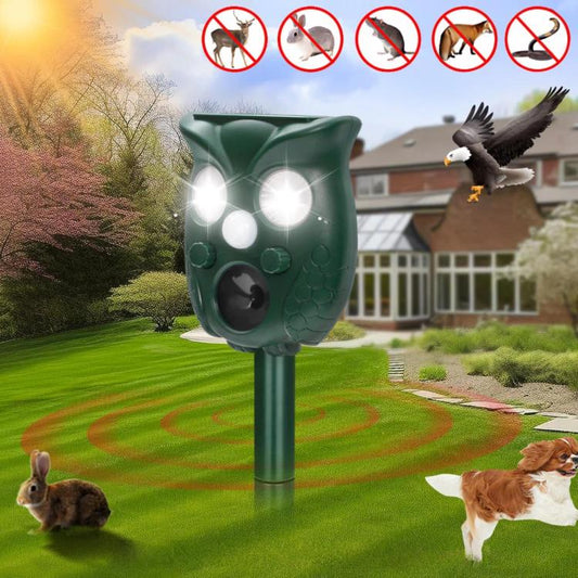 Five-Level Frequency-Adjustable Outdoor Ultrasonic Solar-Powered Animal Repellent, 709