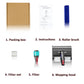 Wet vacuum mopping head kit contents: roller brush, filter, and instruction diagram.