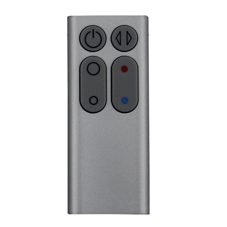 Silver replacement remote control with power and four control buttons, red/blue LEDs