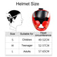 Boxing sparring helmet size chart for S, M, L with head circumference ranges