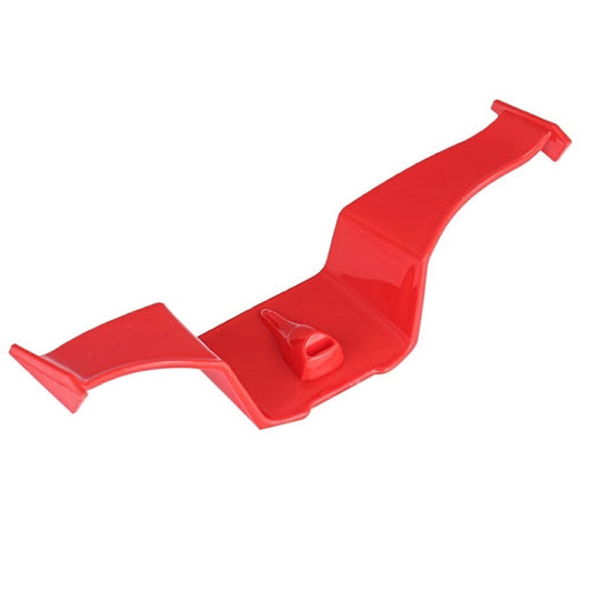 Car mini rear wing spoiler in red with decorative fan mount