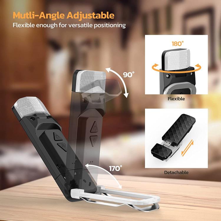 Charging Book Clip Light USB Night Light Eye-Protecting LED Reading Lamp