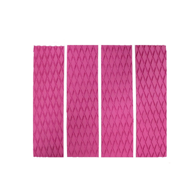 4pcs /Set EVA Shortboard Surfboard Diamond Anti-skid Pad, Pink, Blue, Black, Yellow, Green