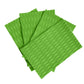 Green EVA surfboard anti-skid pads with textured diamond pattern, set of four sheets
