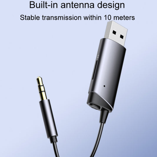 AUX Car Bluetooth Receiver Adapter 3.5mm Cell Phone Computer Connector With TF Card Slot