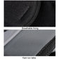 Breathable gray lining fabric for motorcycle protective pads, close-up