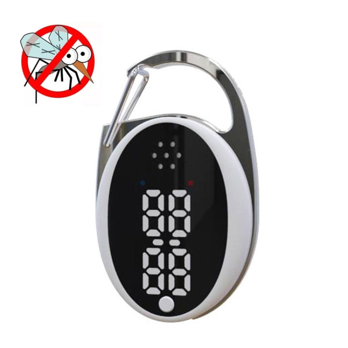 Ultrasonic Mosquito Repeller (White) – An advanced imitation sonic outdoor electronic device designed for insect protection anytime, anywhere without chemicals and silent, safe