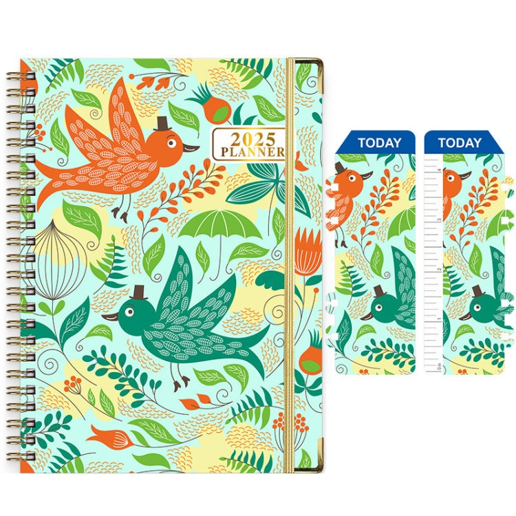 2025 English Notebook A5 Coil Notepad 365 Day Work Schedule Diary, Sty ...