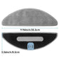 Gray microfiber mop pad with rounded teardrop shape, replacement part