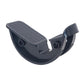 Black ankle stretch massage pedal with textured top pad and curved base