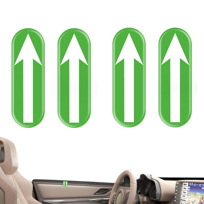 Safety Point Driving Assistance Positioning Mark Car Interior Luminous Sticker, 2pairs