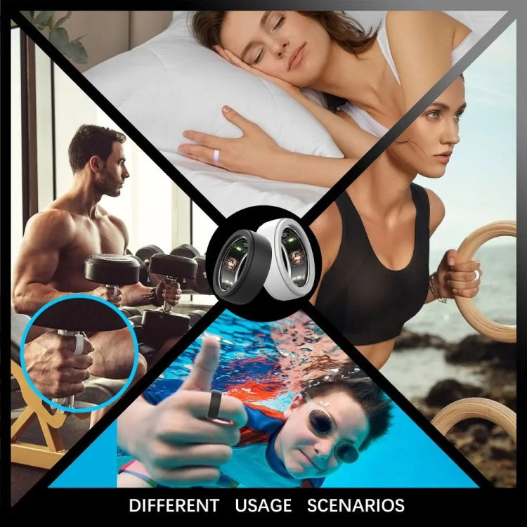 For Samsung Galaxy Ring / Oura Ring Silicone Solid Color Cover Scratch Resistant Case, S, M