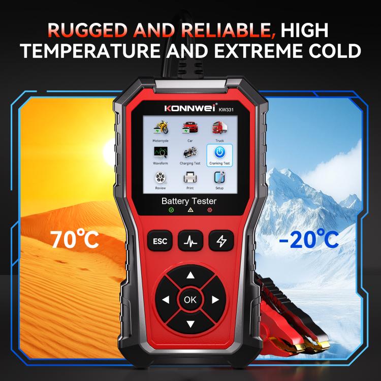 KONNWEI Automotive OBD2 Fault Diagnostic Tool Engine Code Reader 13 Languages, KW331