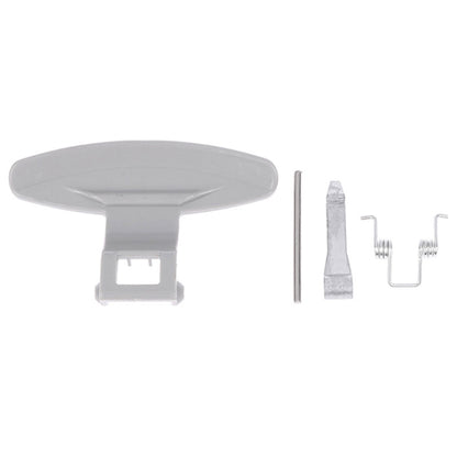 Washing machine door lock handle accessory set with screws and metal pins