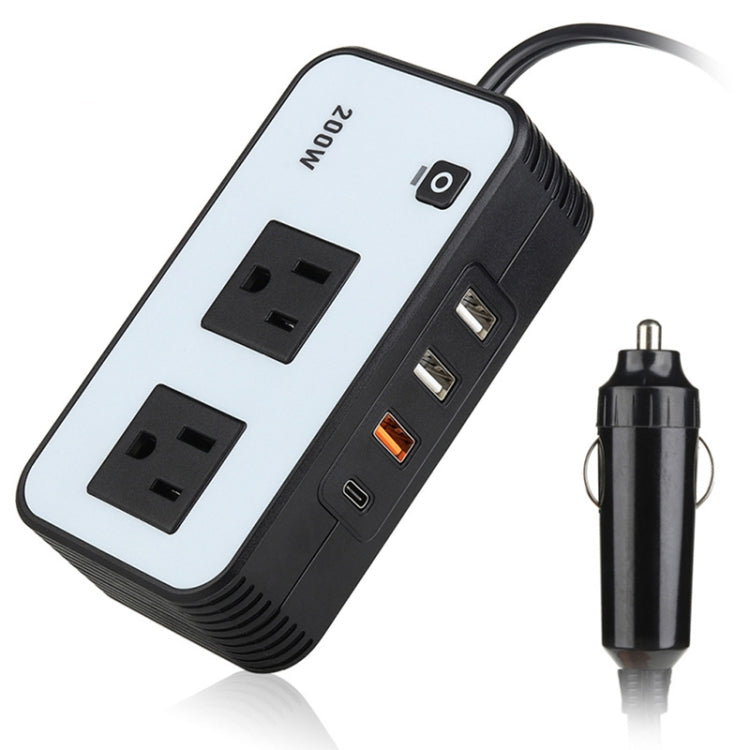 200W Car Inverter Vehicle Plug Power Converter US Plug – Salrog ...