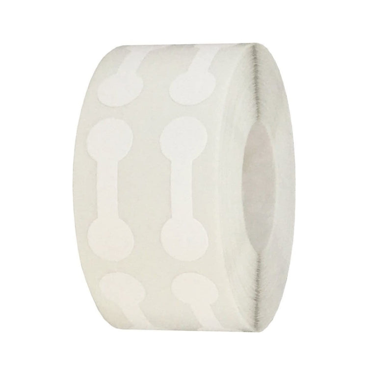 Kraft paper sticker roll with pale tan jewelry tag icons
