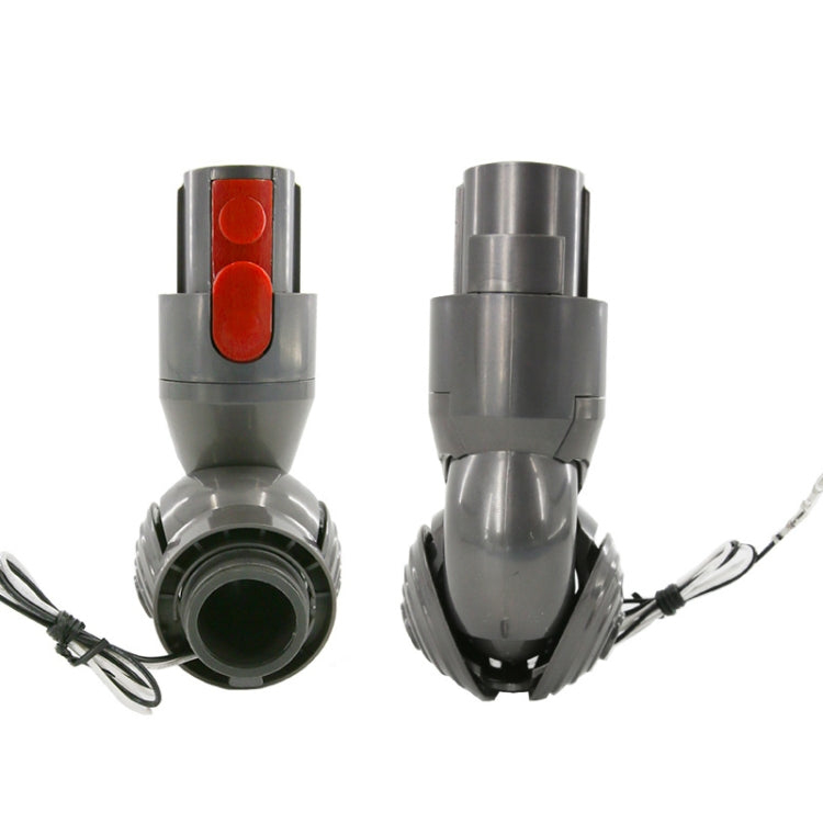 Vacuum direct drive head set with gray housing and red suction window