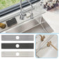 Absorbent diatomite drainage mat set with two long ridged bars